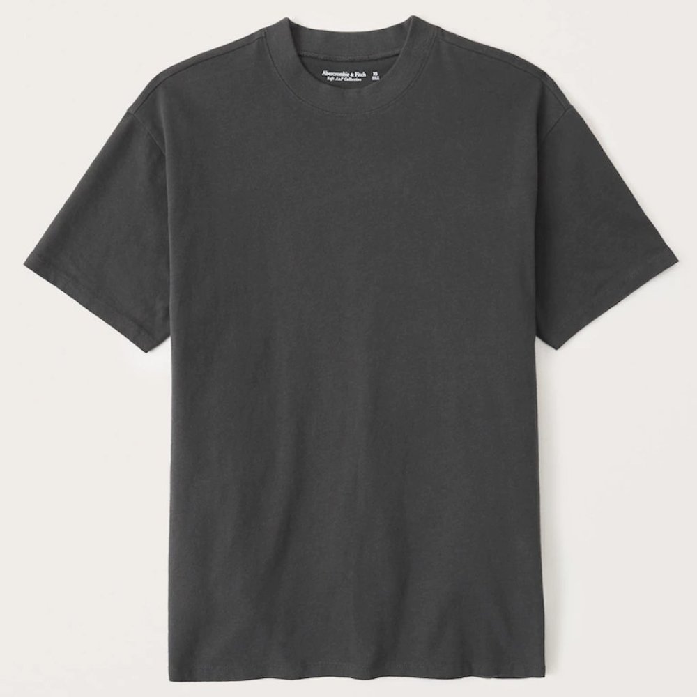 Abercrombie Oversized Boyfriend Essential Tee Black